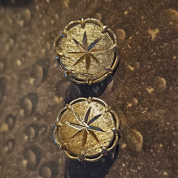 COPY - Vintage Silvertone Clip Earrings - Picture 2 of 3